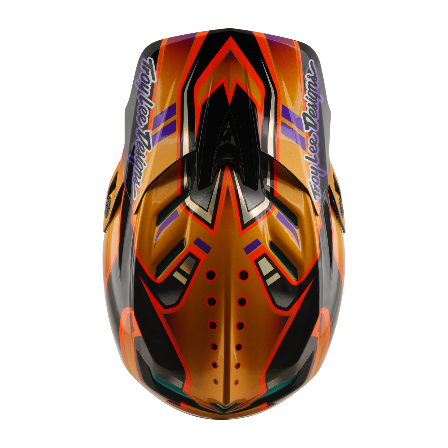 Přilba MTB TROY LEE DESIGNS D4 CARBON MIPS Crest Gold