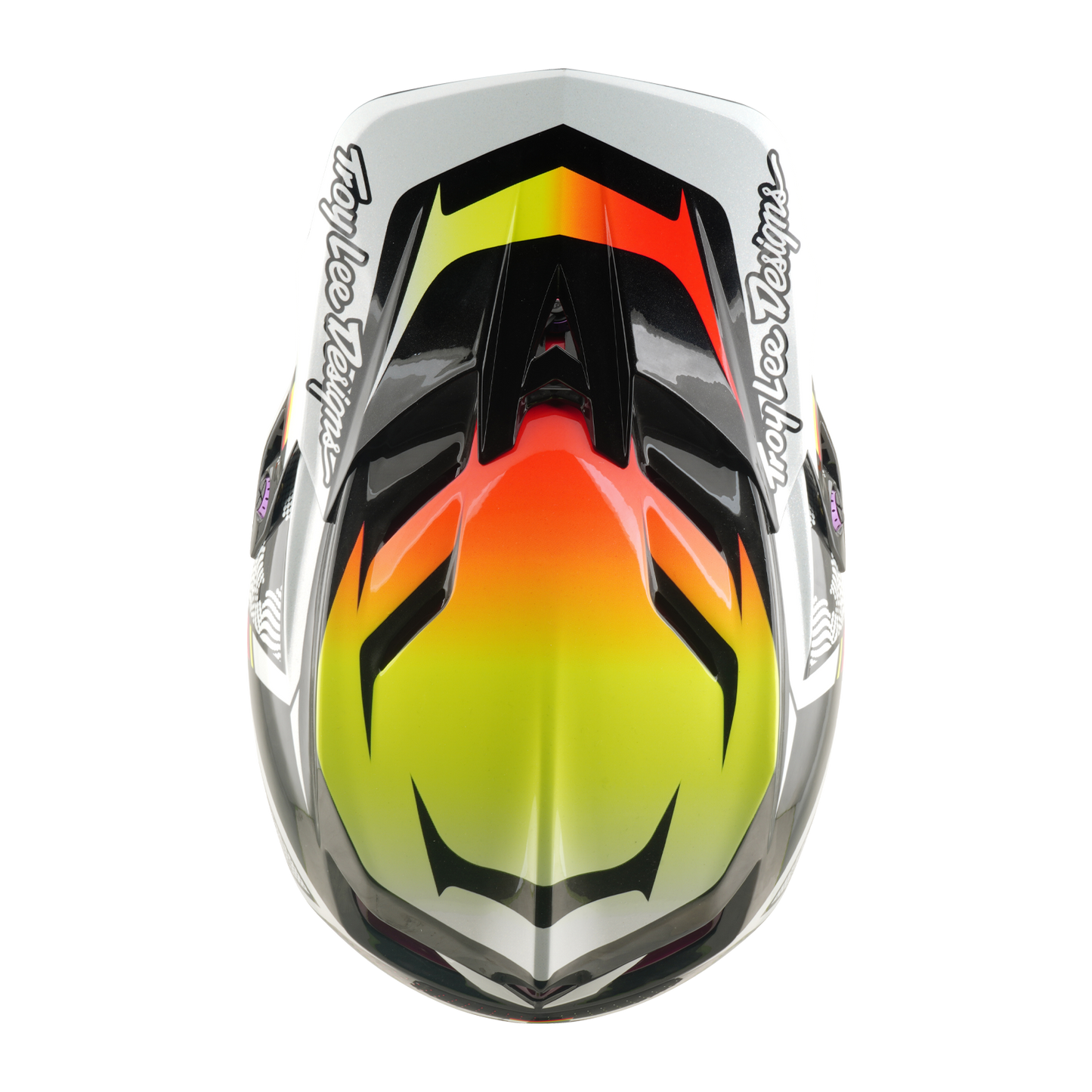 Casco MTB TROY LEE DESIGNS D4 CARBON MIPS Lined Up Nero/Giallo
