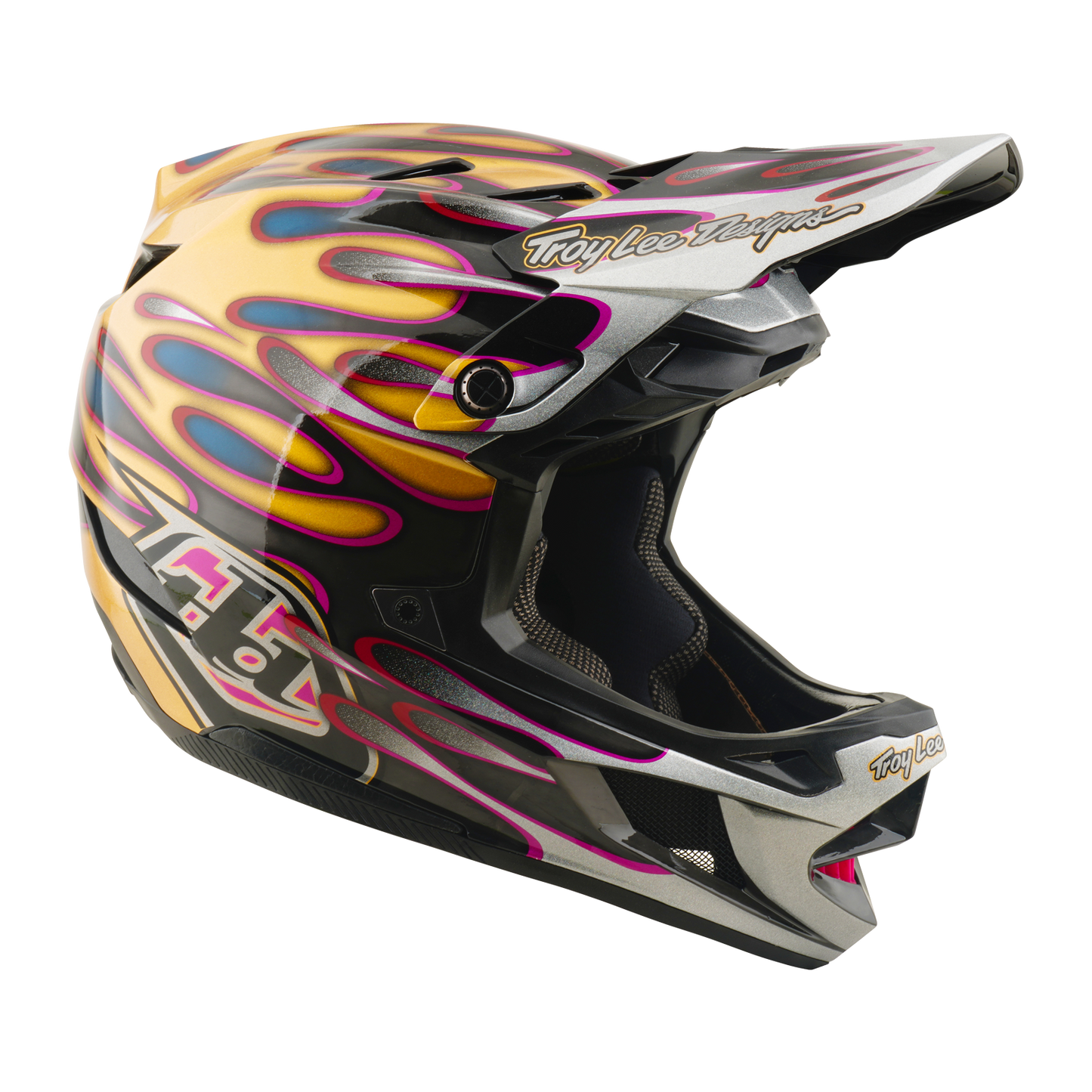 Casque VTT TROY LEE DESIGNS D4 CARBON MIPS Overspray Gold/Noir