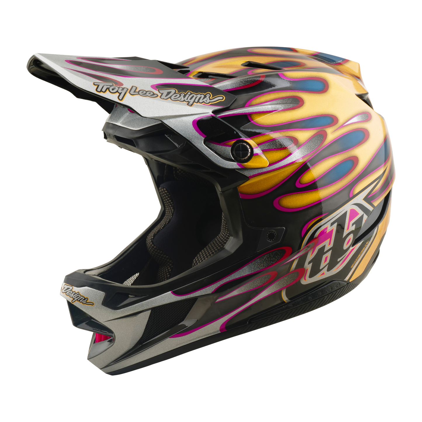 Casque VTT TROY LEE DESIGNS D4 CARBON MIPS Overspray Gold/Noir