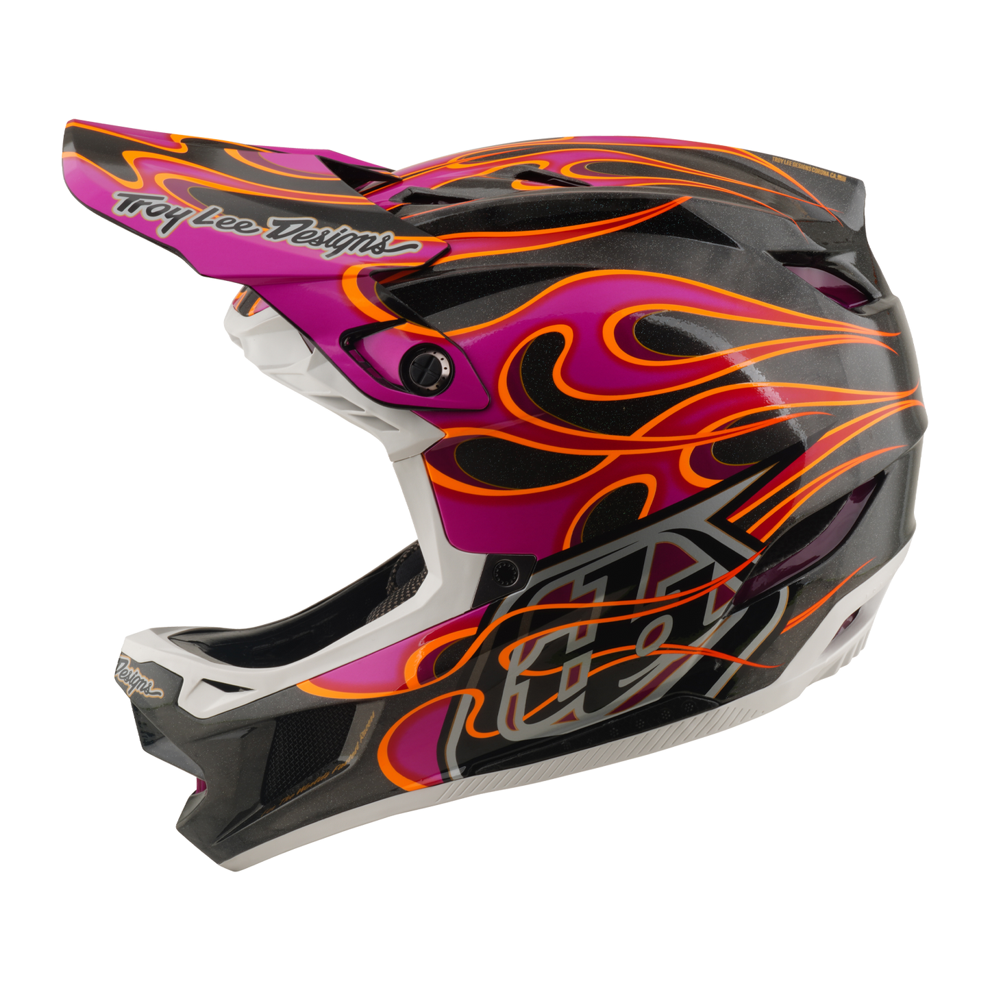 MTB-helm TROY LEE DESIGNS D4 CARBON MIPS Torched Carbon/Magenta