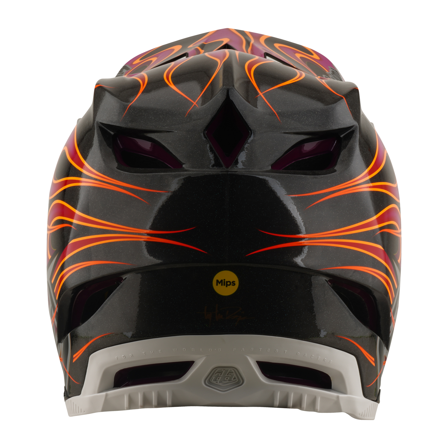 MTB-helm TROY LEE DESIGNS D4 CARBON MIPS Torched Carbon/Magenta