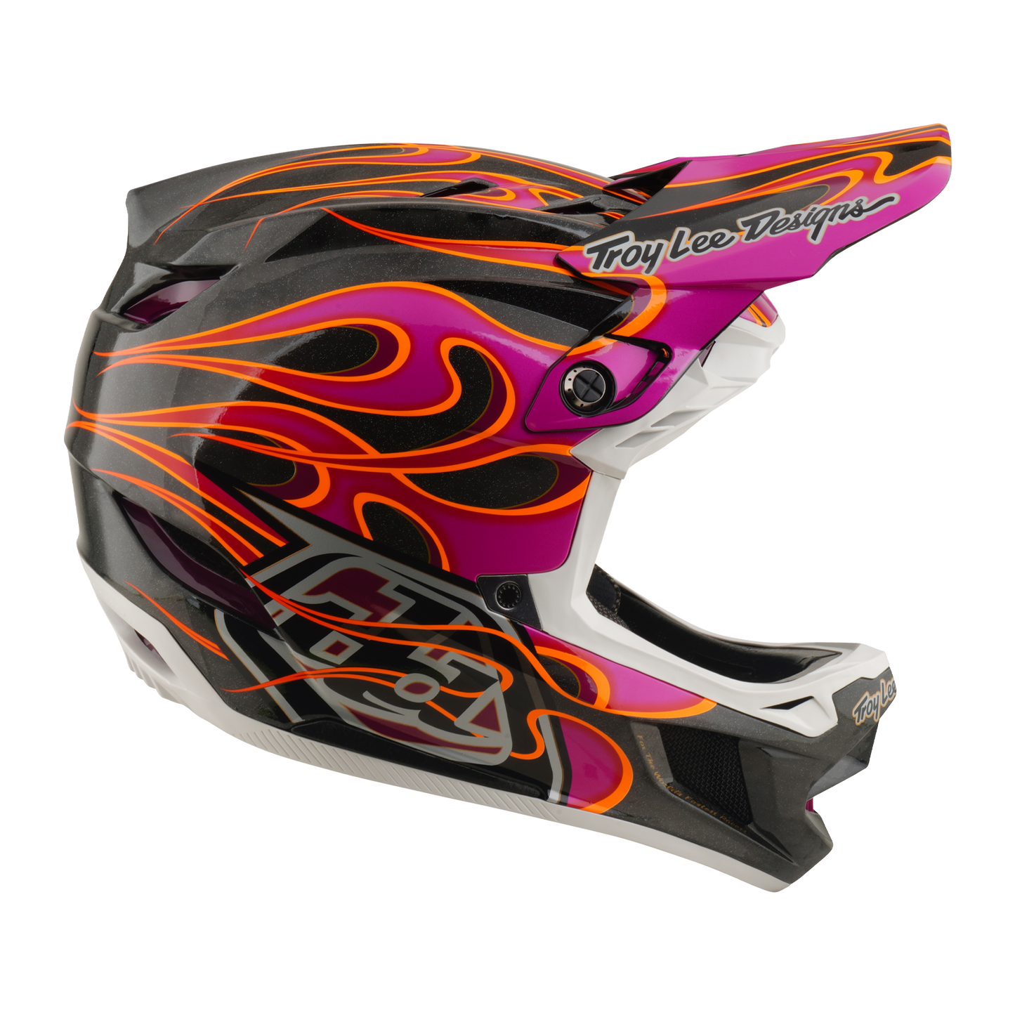 MTB-helm TROY LEE DESIGNS D4 CARBON MIPS Torched Carbon/Magenta