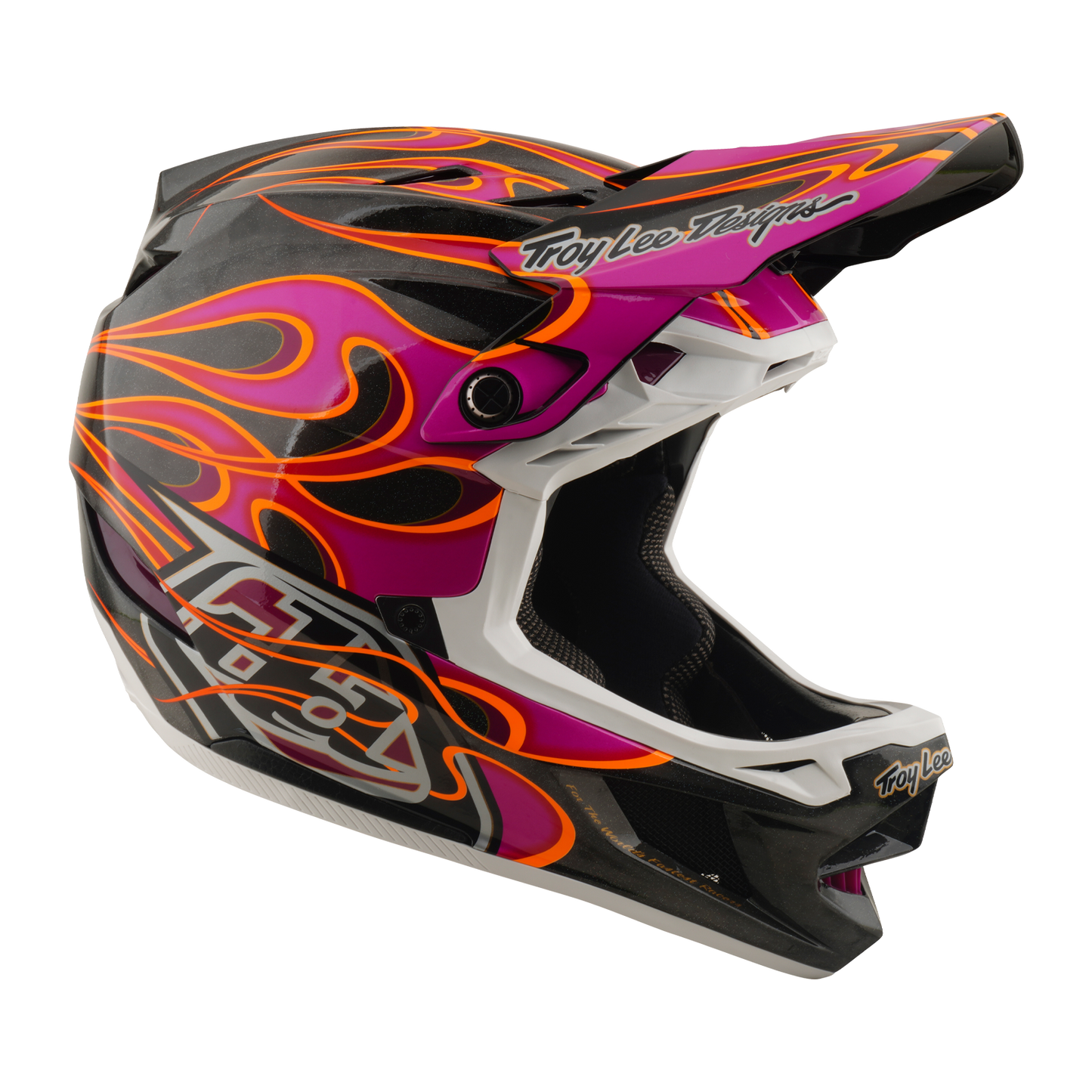 MTB-helm TROY LEE DESIGNS D4 CARBON MIPS Torched Carbon/Magenta