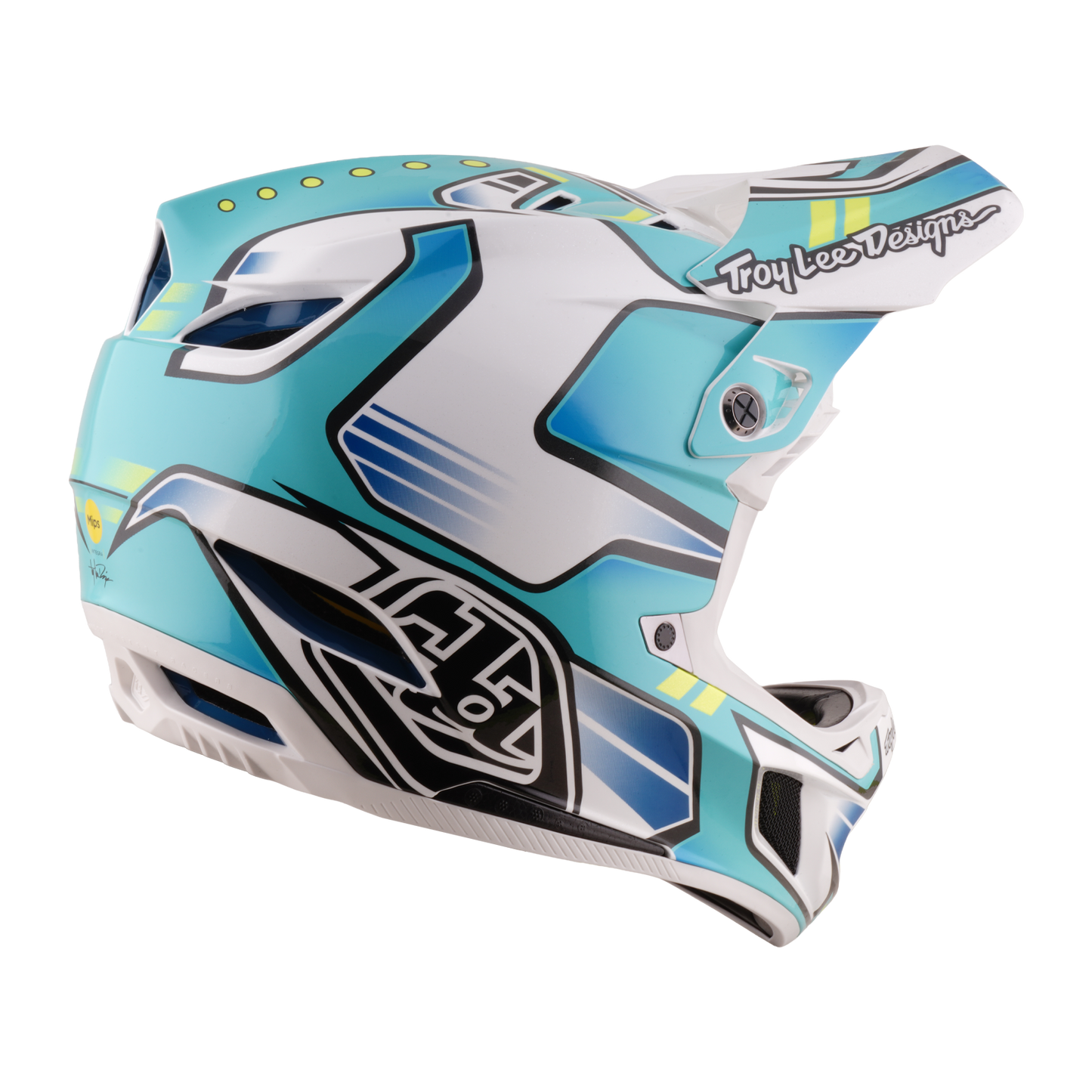 MTB-helm TROY LEE DESIGNS D4 COMPOSITE MIPS CREST REAL Groen