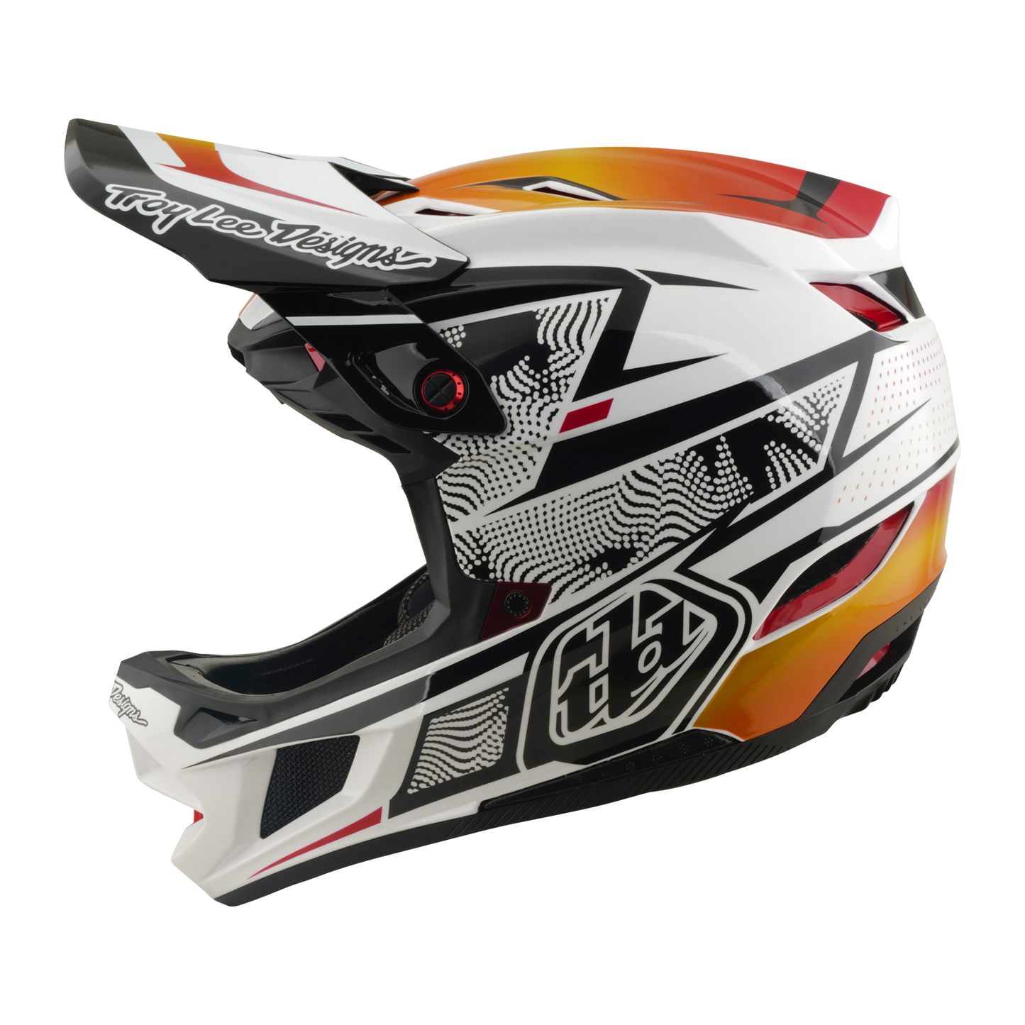 MTB-hjälm TROY LEE DESIGNS D4 COMPOSITE MIPS LINED UP Vit