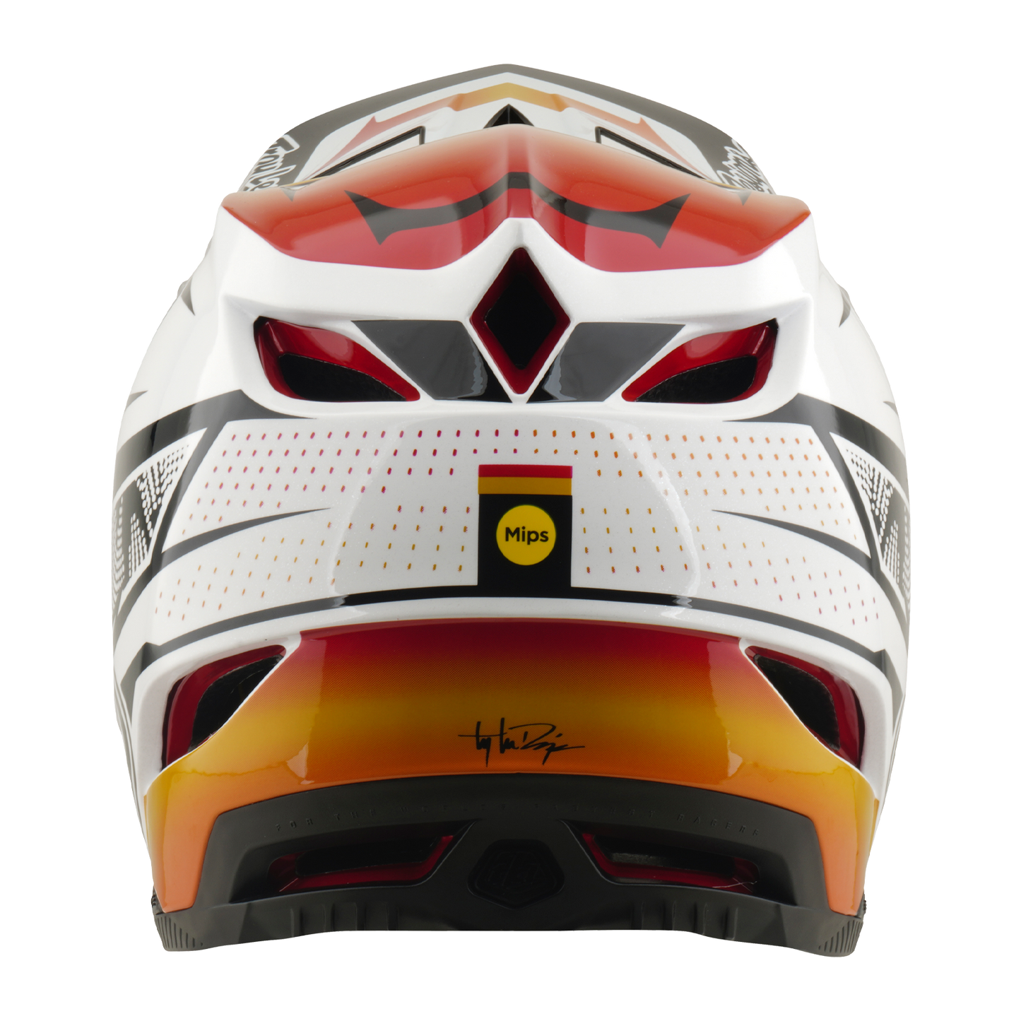 MTB-hjälm TROY LEE DESIGNS D4 COMPOSITE MIPS LINED UP Vit