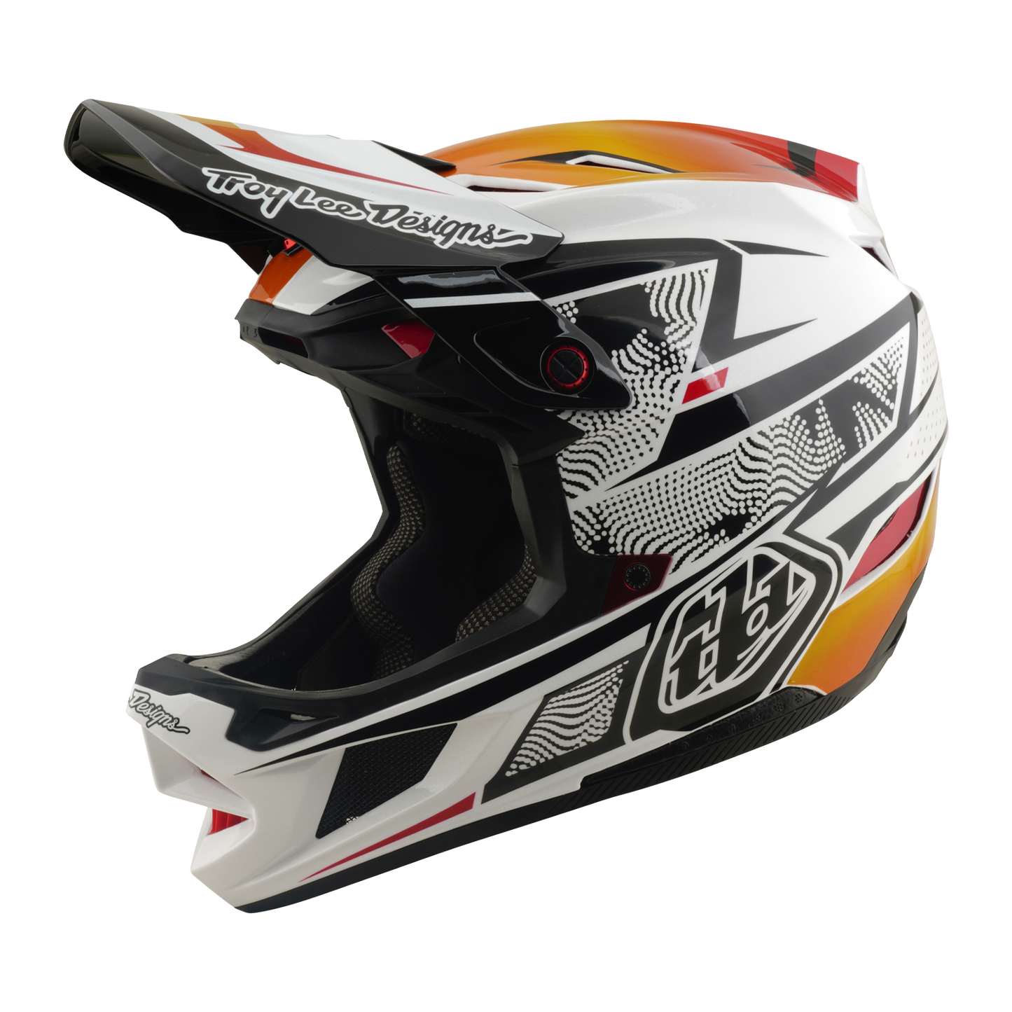 MTB-hjälm TROY LEE DESIGNS D4 COMPOSITE MIPS LINED UP Vit
