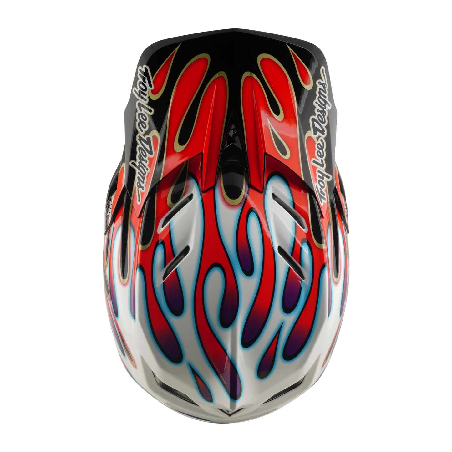 MTB-helm TROY LEE DESIGNS D4 COMPOSITE MIPS OVERSPRAY Wit/Rood