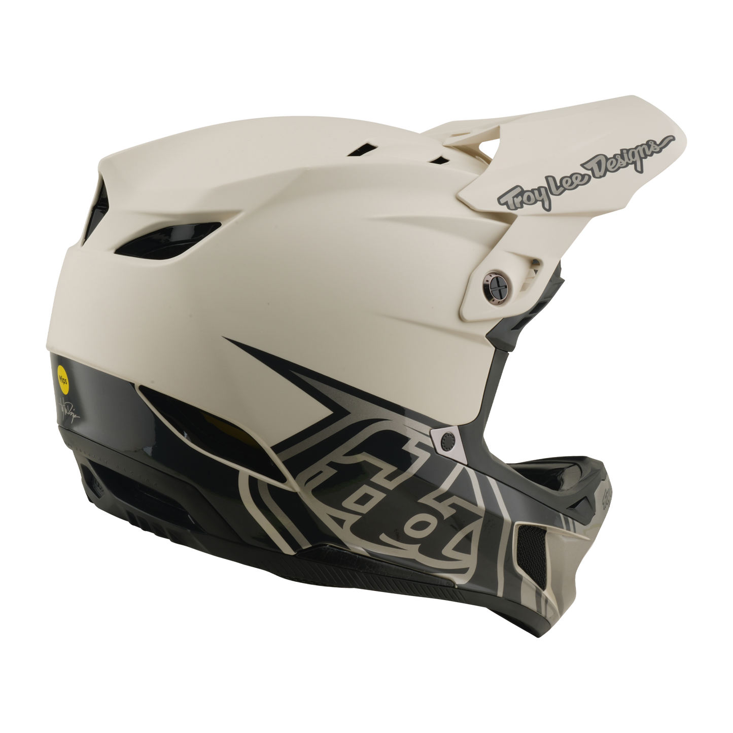 Kask MTB TROY LEE DESIGNS D4 COMPOSITE MIPS STEALTH PUMICE Biały
