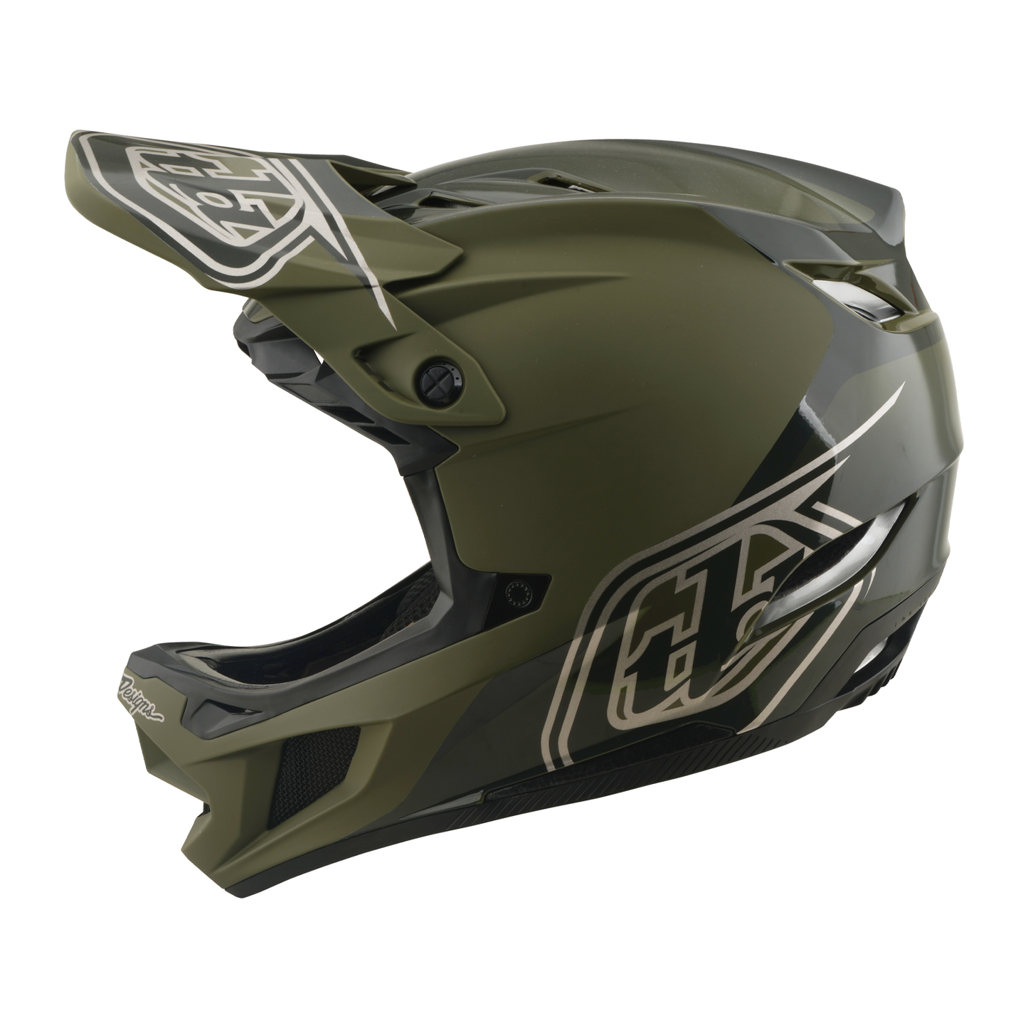 MTB-Helm TROY LEE DESIGNS D4 POLYACRYLITE MIPS SHADOW BEETLE Kaki