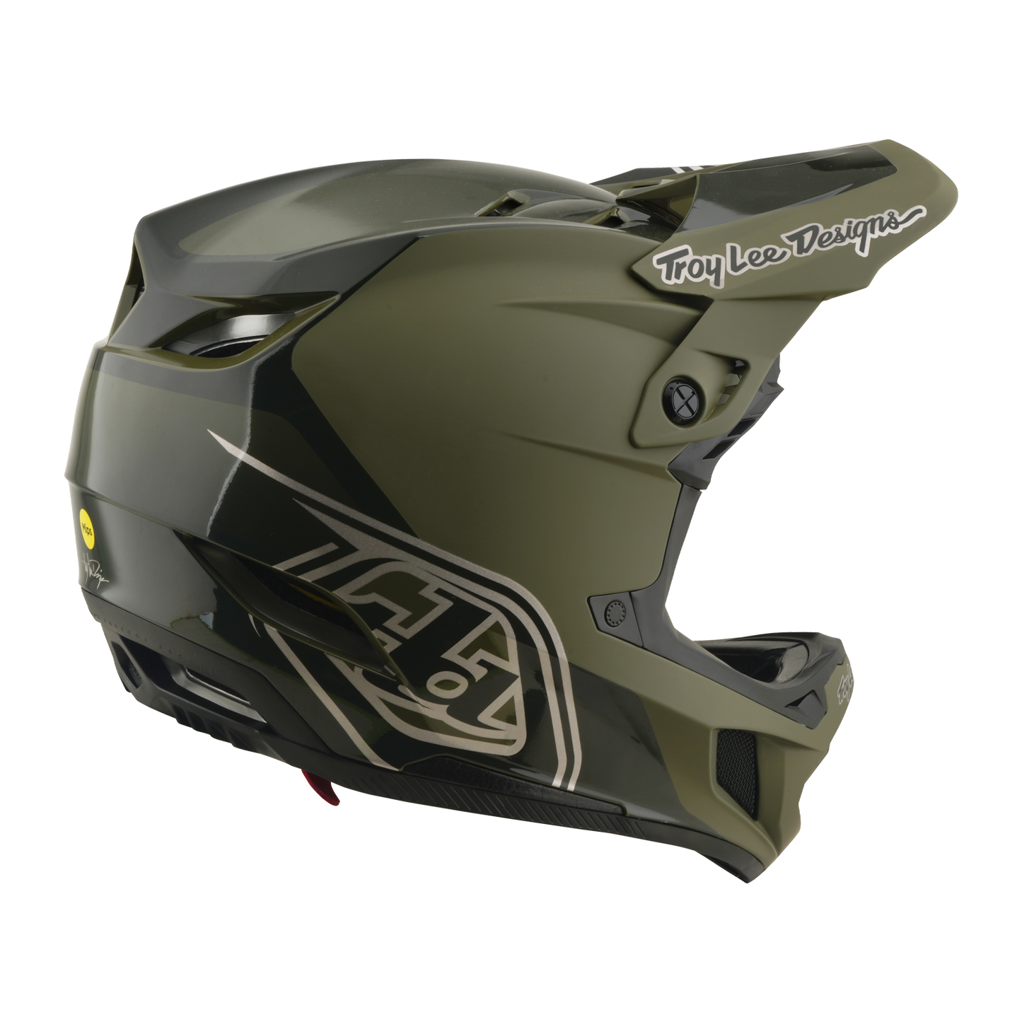 MTB-Helm TROY LEE DESIGNS D4 POLYACRYLITE MIPS SHADOW BEETLE Kaki