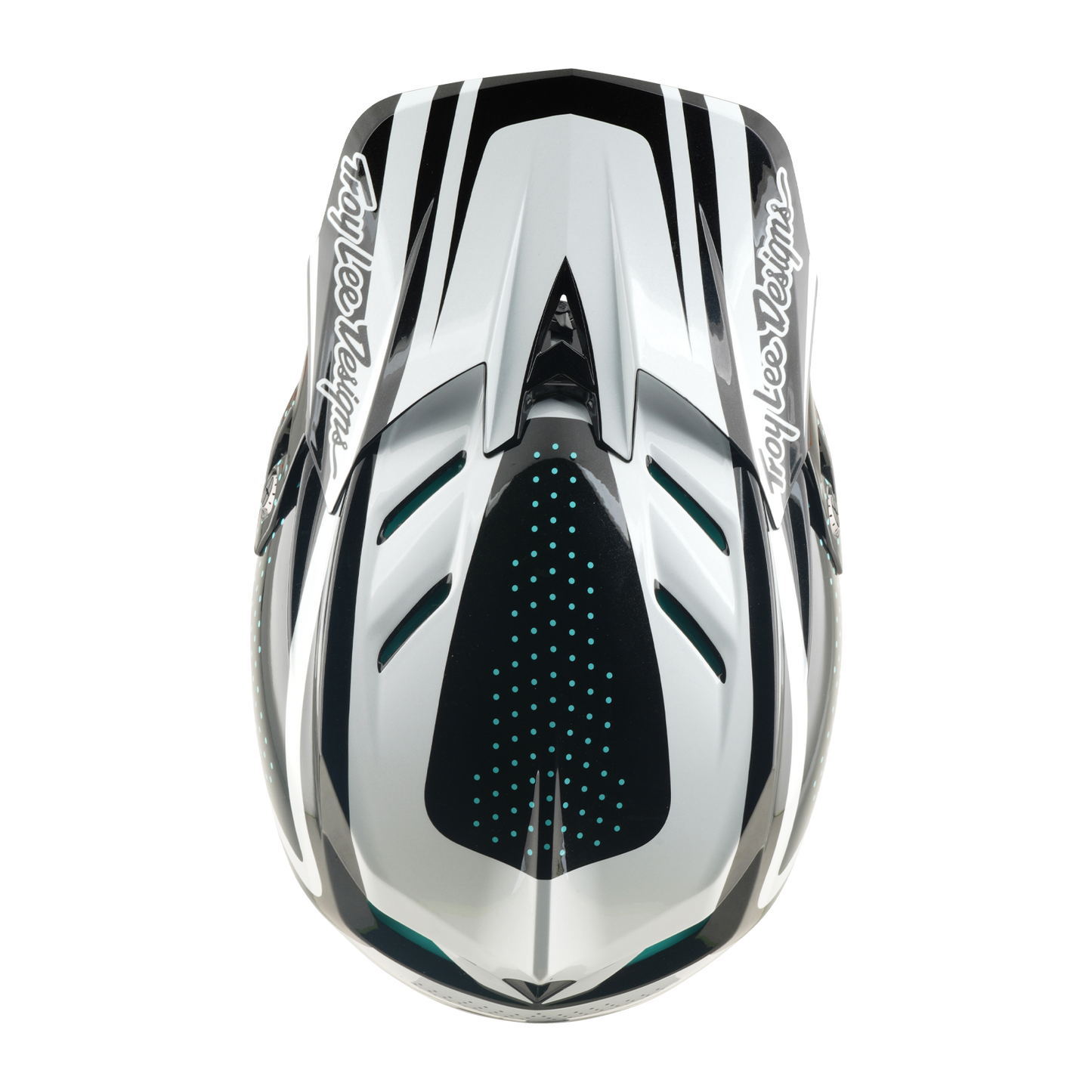 Casco MTB TROY LEE DESIGNS D4 POLYACRYLITE MIPS THE LINE Charcoal/Blanco
