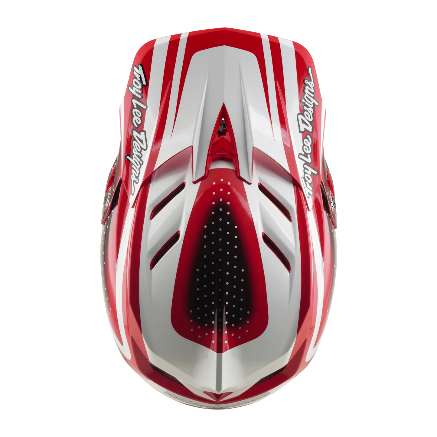 Casco MTB TROY LEE DESIGNS D4 POLYACRYLITE MIPS THE LINE Rojo/Blanco