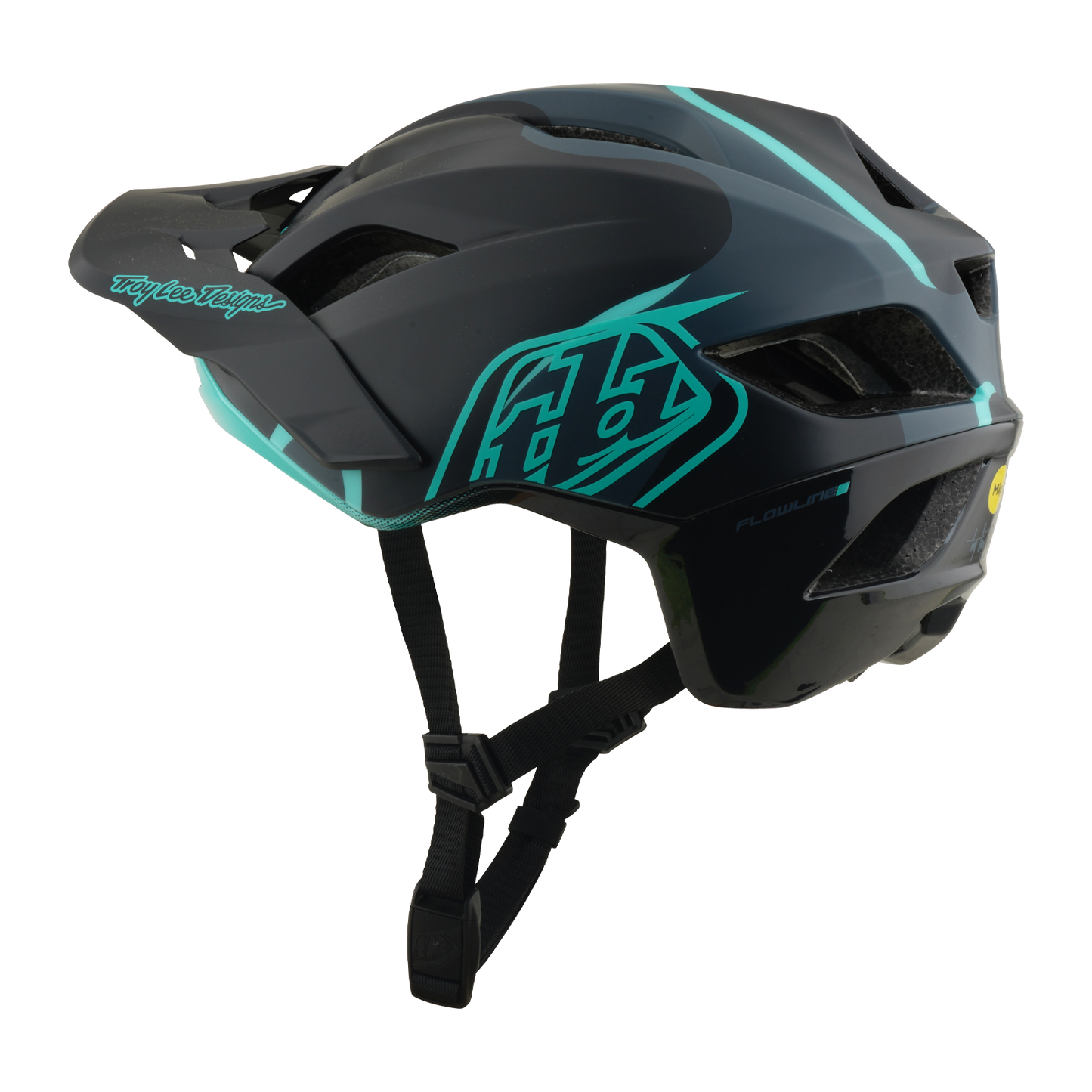 Helma na MTB TROY LEE DESIGNS FLOWLINE SE MIPS BADGE Carbon/Modrá