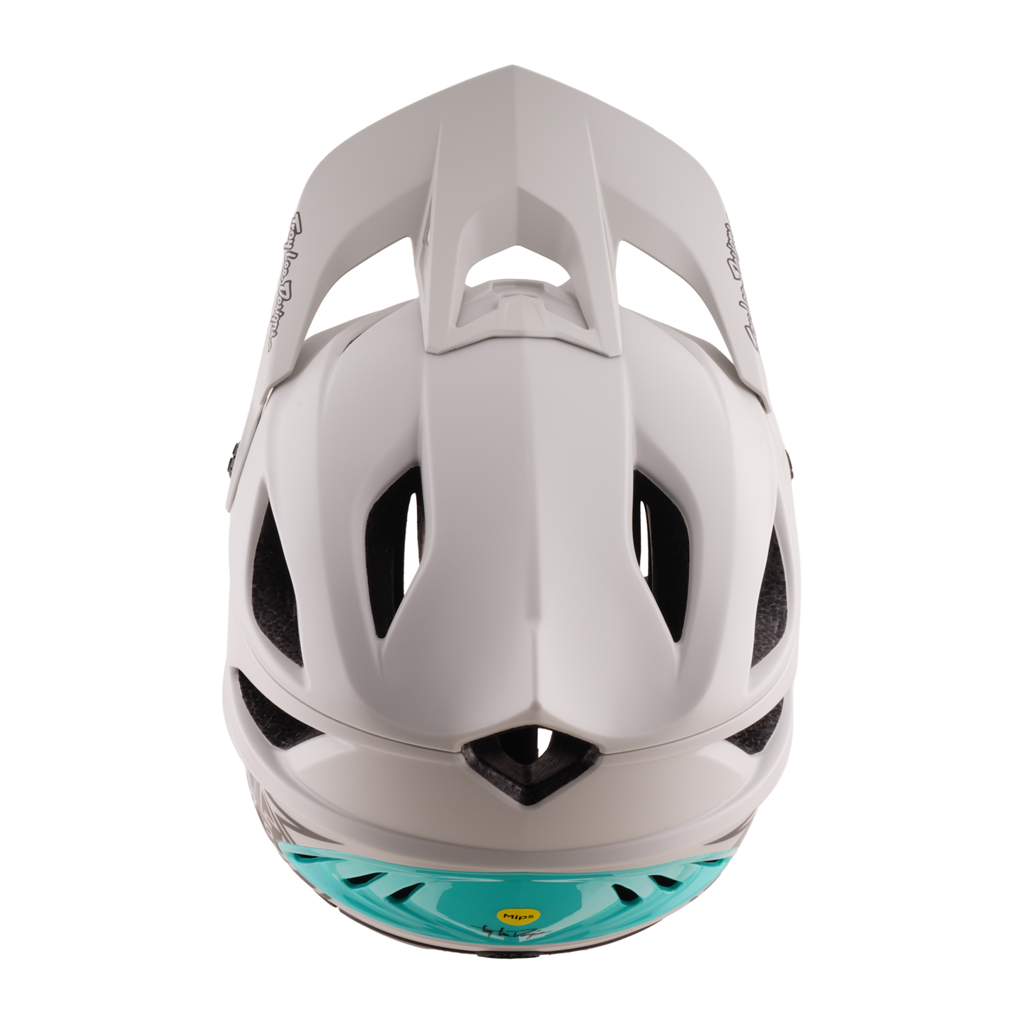 Casque VTT TROY LEE DESIGNS STAGE STUNT DRONE PUMICE Gris/Vert