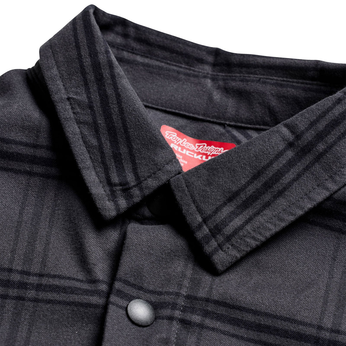 TROY LEE DESIGNS RUCKUS RIDE YD Checked Technical Shirt – Charcoal