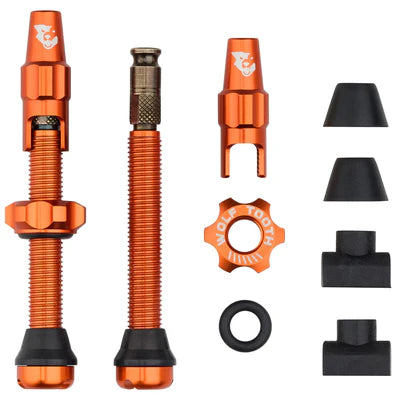 2er-Set Tubeless-Ventile WOLF TOOTH CLIK VALVE Orange