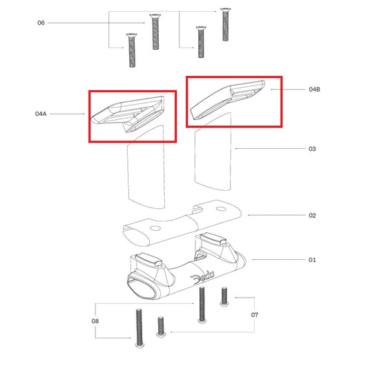 Plaques de fixation DEDA pour Support TT314