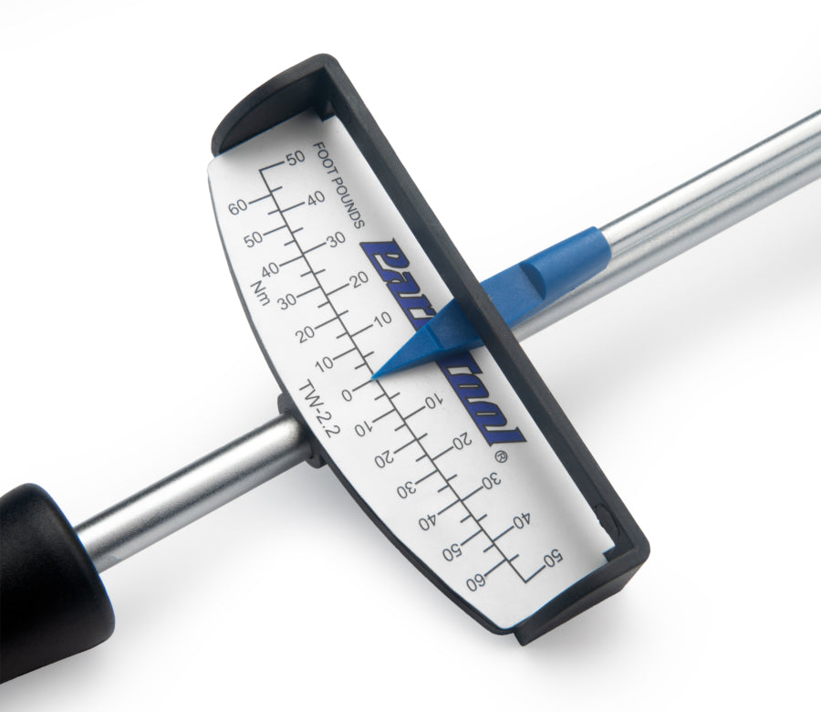 Park Tool TW-2.2 – zbliżenie na skalę odczytu