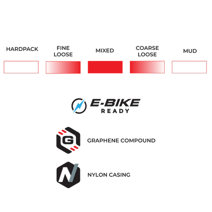 Dæk VITTORIA TERRENO T50 MIXED Gravel Endurance 700c Tubeless Ready Souple Sort
