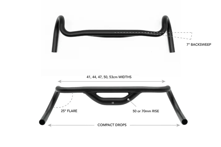 Cintre Gravel REDSHIFT Top Shelf 25° Flare Rise 50mm