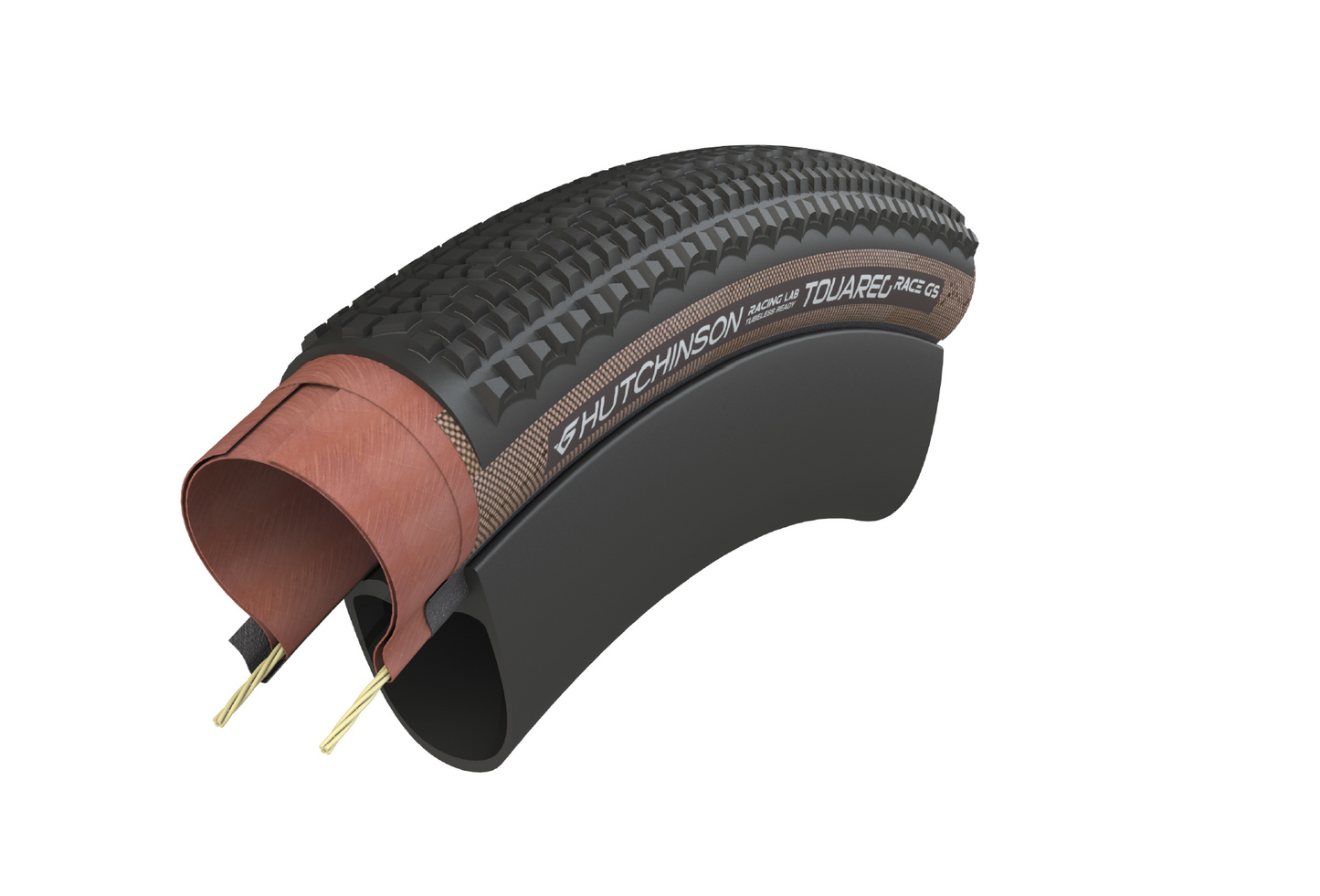 Dæk HUTCHINSON TOUAREG RACE GS 700c Tubeless Ready Brun