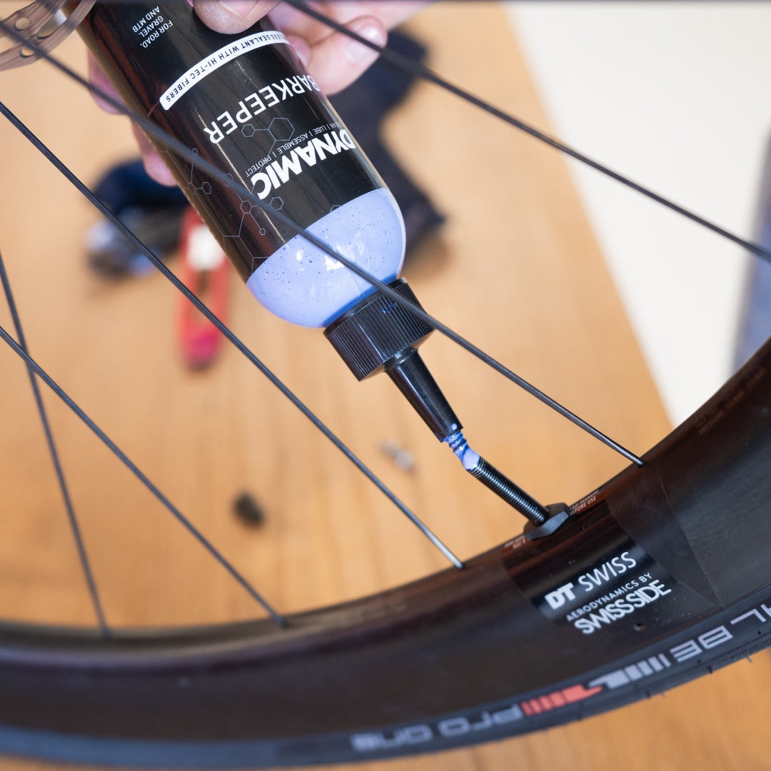 Tubeless-montering med DYNAMIC BARKEEPER tätningsvätska