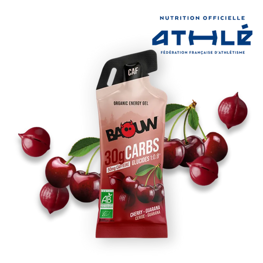 Energetický gel BAOW (44 g) citron/třešeň/guarana s kofeinem