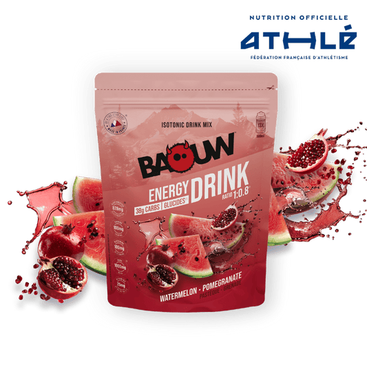 Boisson Énergétique BAOUW ISOTONIC (585g) Pastèque/Grenade