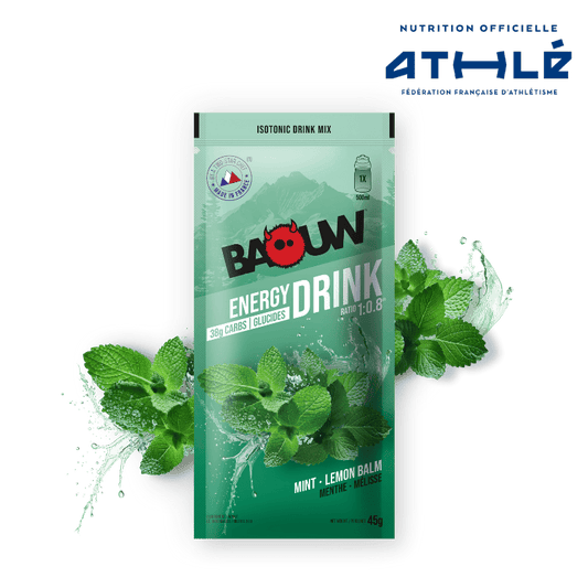 Boisson Énergétique BAOUW ISOTONIC (45g) Menthe/Mélisse