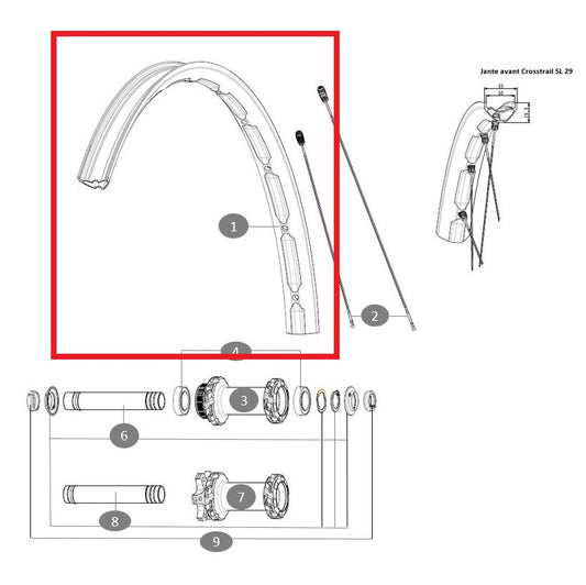 Kit Jantes Av/Ar MAVIC E-CROSSTRAIL SL 29"