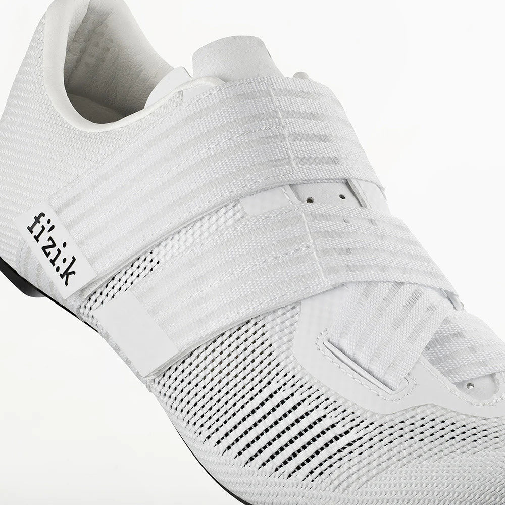 Landevejssko FIZIK VENTO POWERSTRAP AEROWEAVE Hvid