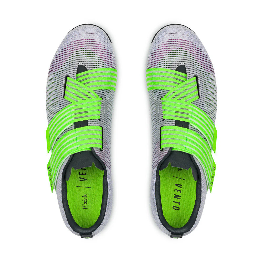 Chaussures Route FIZIK VENTO POWERSTRAP AEROWAVE Violet/Vert
