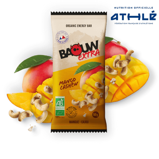 Barre Énergétique BAOUW BIO EXTRA Mangue Cajou (50g)
