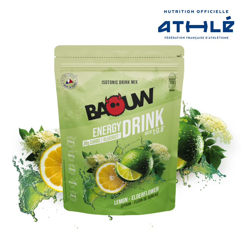 Boisson Énergétique BAOUW ISOTONIC (585g) Citron Vert/Fleur de Sureau