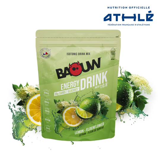 Boisson Énergétique BAOUW ISOTONIC (585g) Citron Vert/Fleur de Sureau