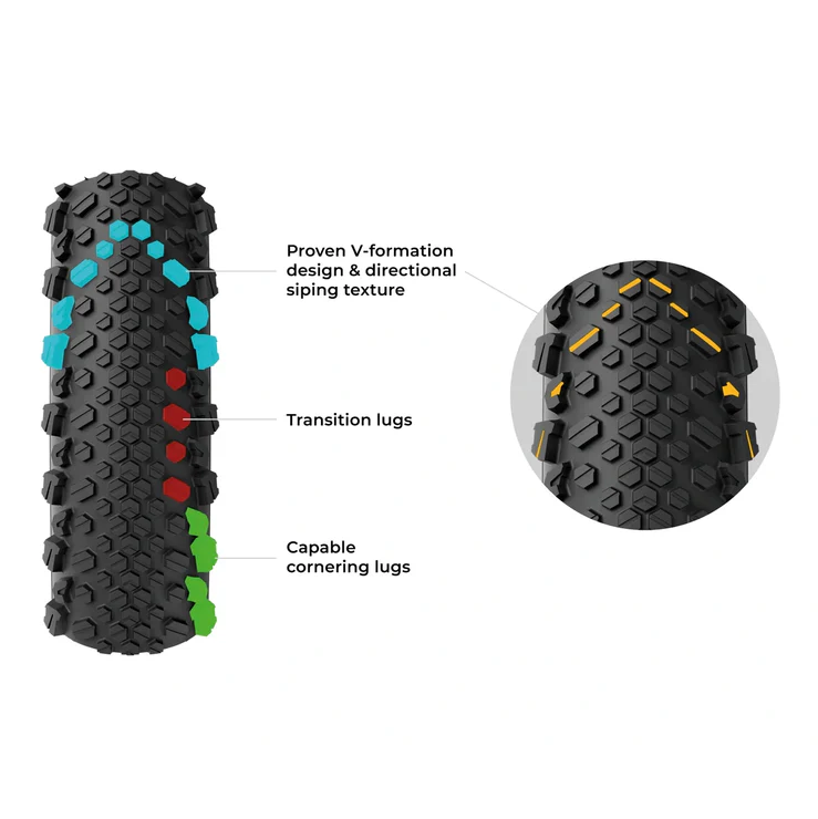 Pneu VITTORIA TERRENO T50 MIXED Gravel Endurance 700c Tubeless Ready Souple Noir