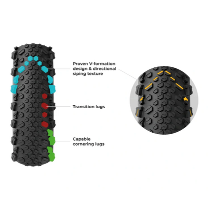 Dæk VITTORIA TERRENO T50 MIXED Gravel Endurance 700c Tubeless Ready Souple Sort