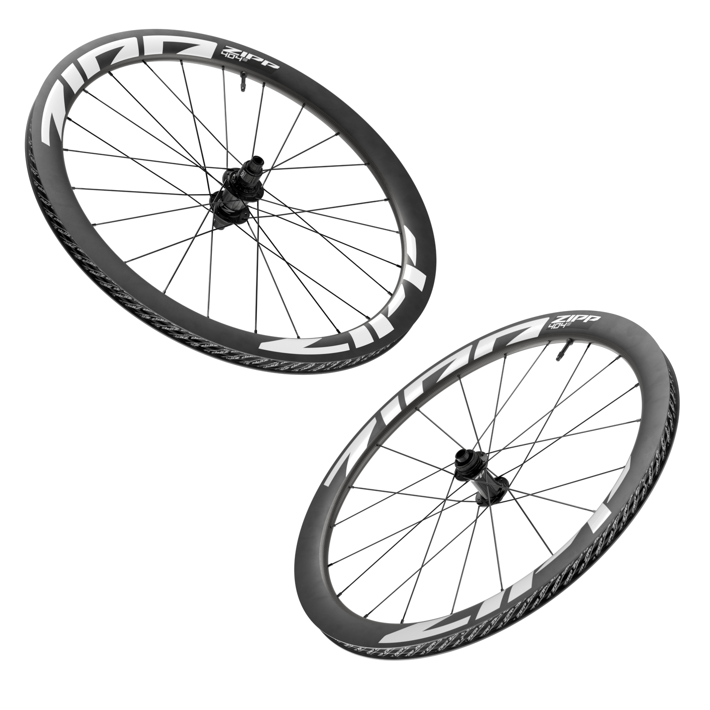 Para Kół ZIPP 404 S A1 Tubeless Ready (Center Lock) Czarny/Biały