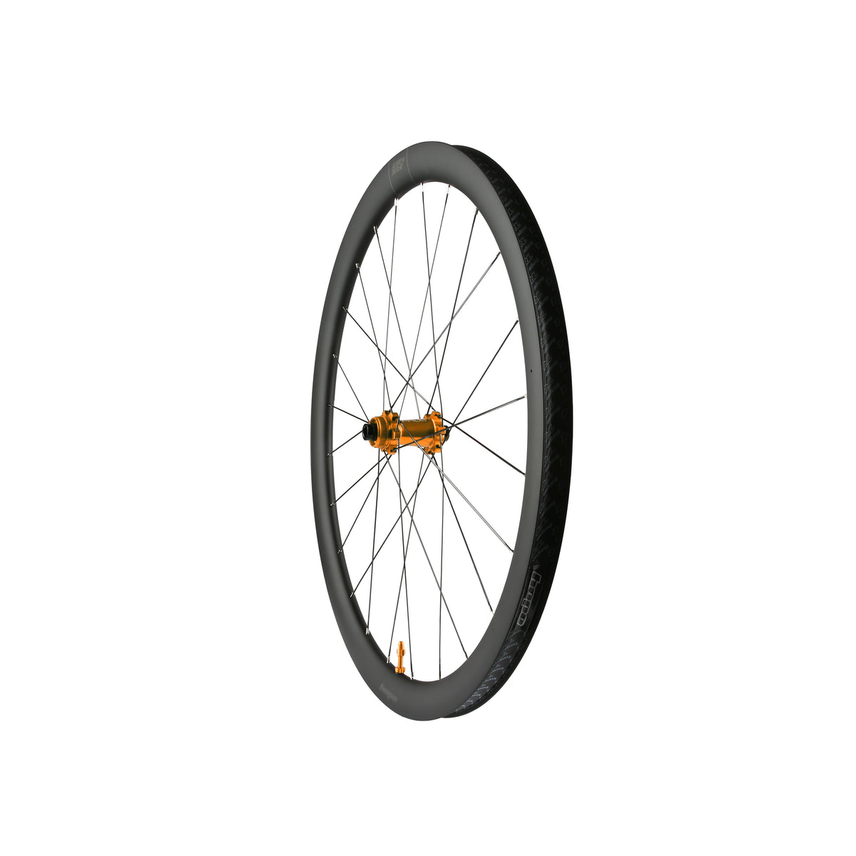 HOPE RX40 700C forhjul i carbon med orange Pro 5-nav