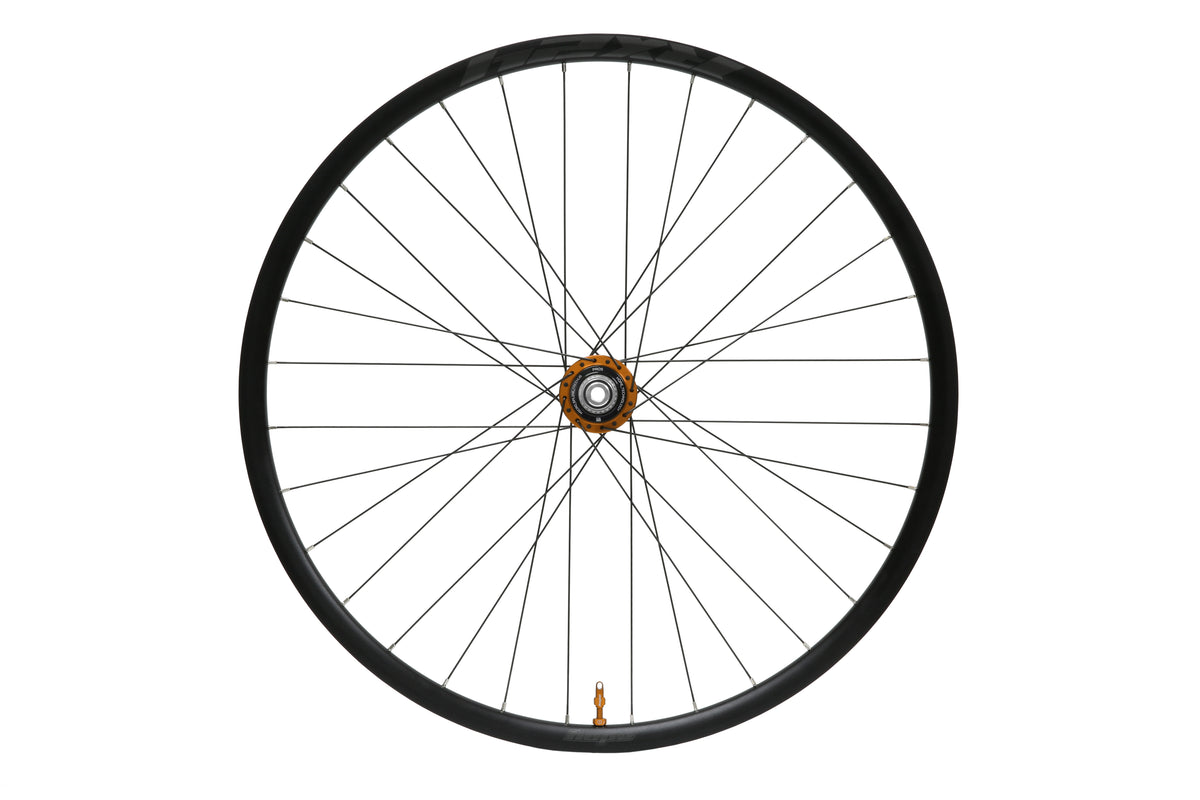 Roată spate HOPE RX24 700C din aluminiu, butuc Pro 5 portocaliu