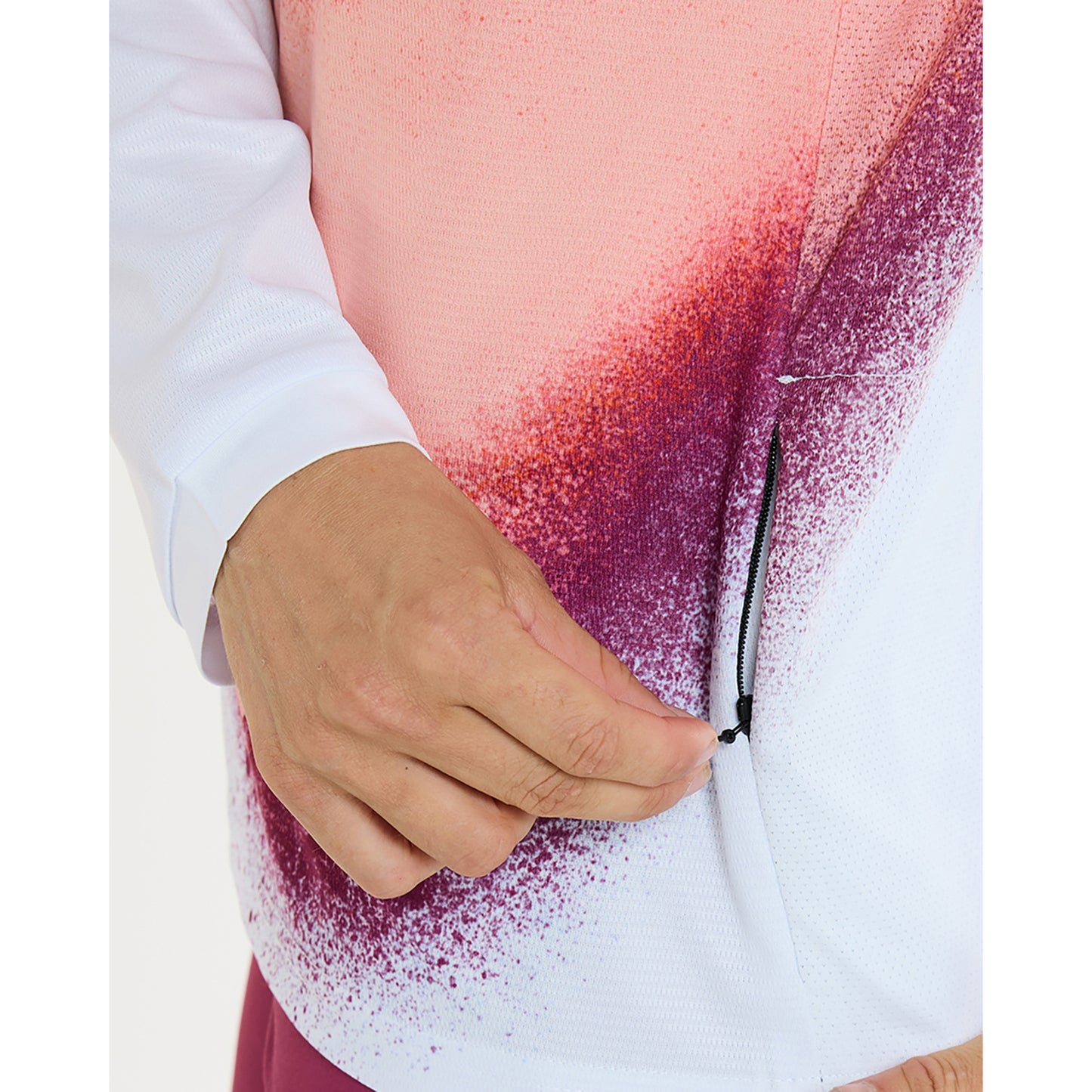 Trikot DHARCO GRAVITY FIREBIRD Langarm Damen Weiß/Orange