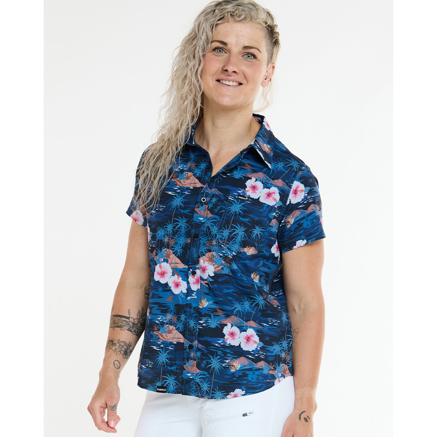 Camicia Tecnica DHARCO TECH PARTY OASIS Donna Blu