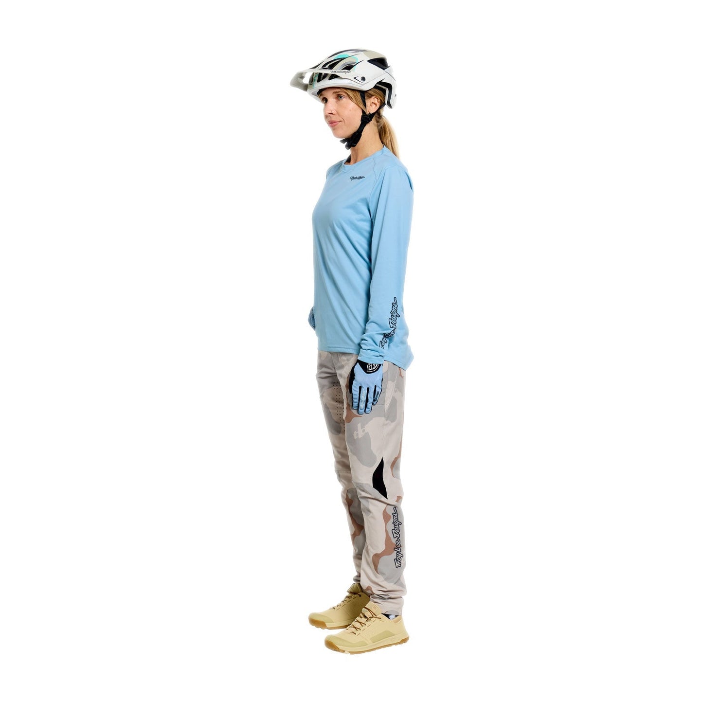 Maillot TROY LEE DESIGNS LILIUM PRO Femme Manches Longues Bleu