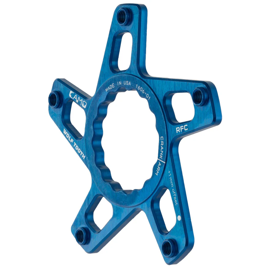 Estrella de Pedalier WOLF TOOTH CAMO P3 Raceface Cinch Direct Mount Offset 3mm Azul