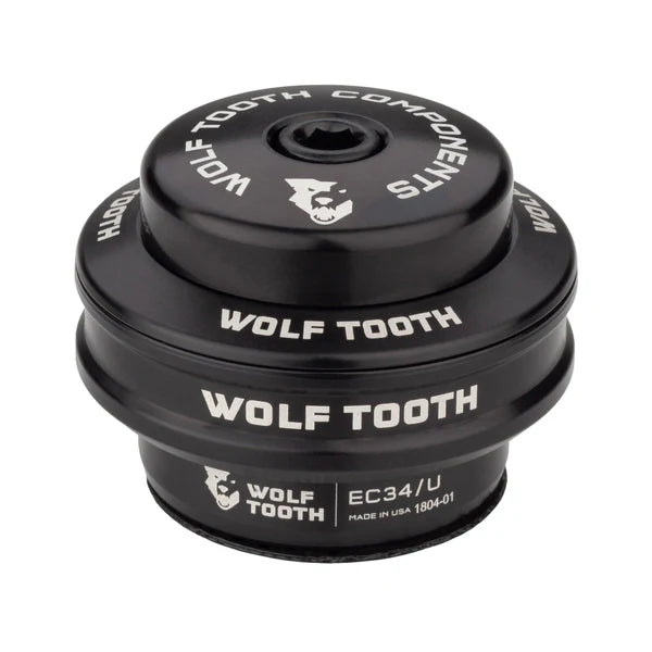 Coppa Superiore per Serie Sterzo Esterna WOLF TOOTH PERFORMANCE 1"1/8 EC34 Stack 16 mm Nero