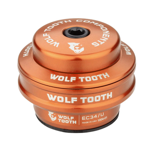 Cuvette Haute pour Jeu de Direction Externe WOLF TOOTH PERFORMANCE 1"1/8 EC34 Stack 16 mm Orange