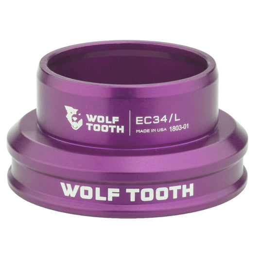 Cuvette Basse pour Jeu de Direction Externe WOLF TOOTH PREMIUM 1"1/8 EC34 Violet