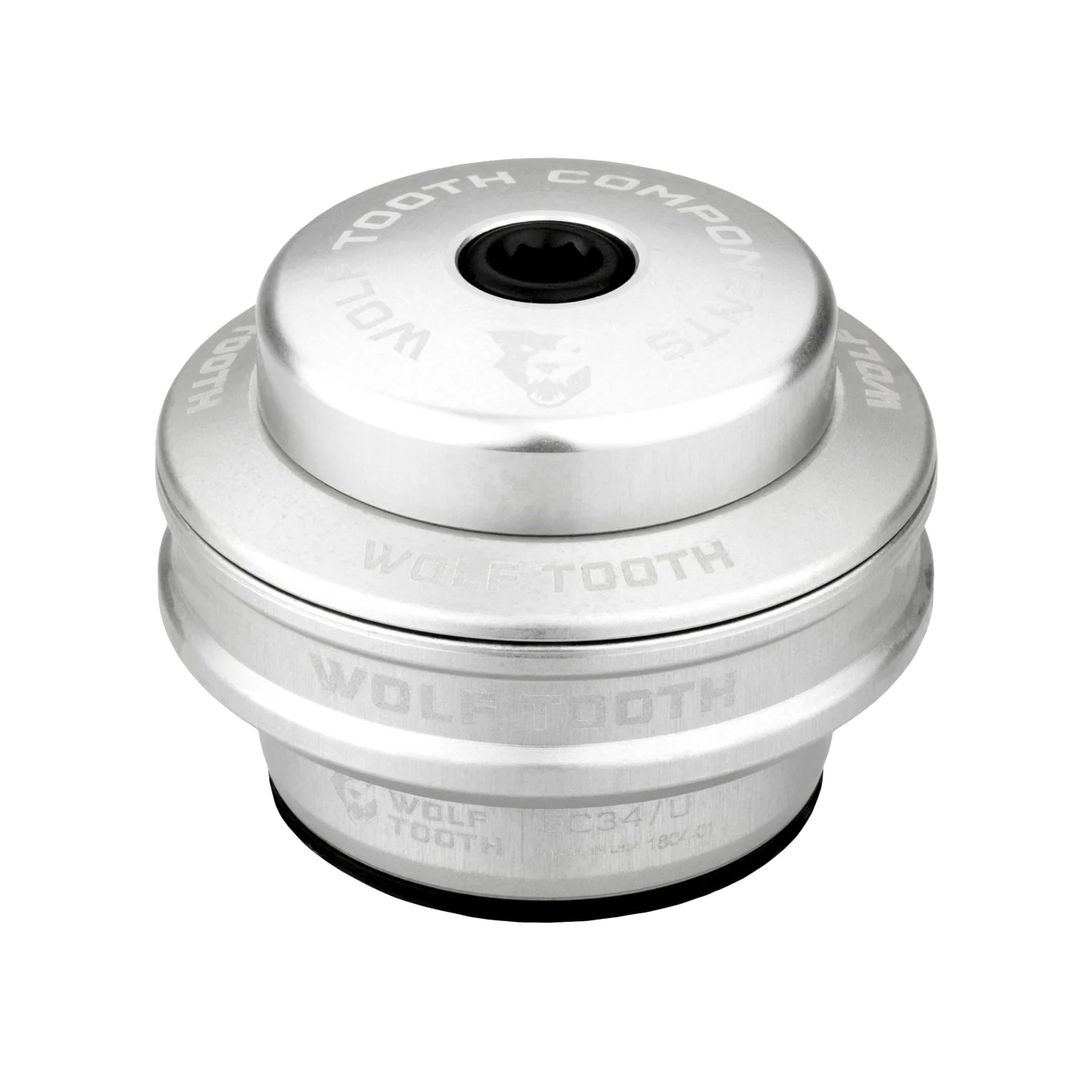 Coppa Superiore per Serie Sterzo Esterna WOLF TOOTH PERFORMANCE 1"1/8 EC34 Stack 16 mm Argento